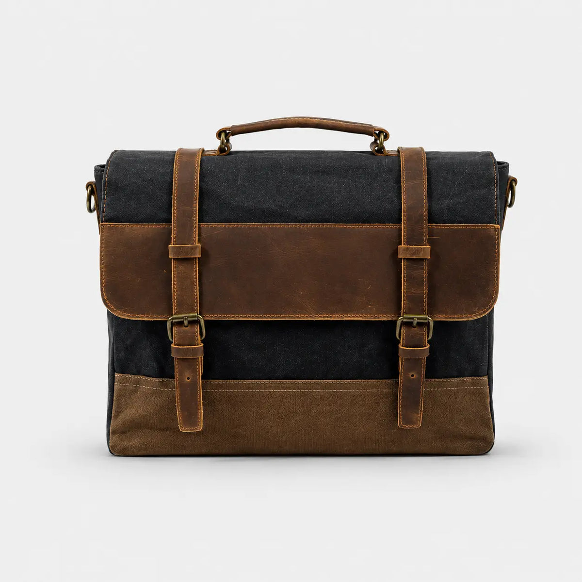 Kevin Panelled Canvas Messenger