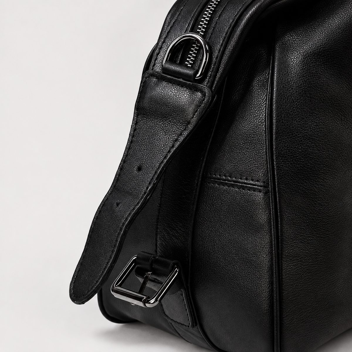 Rafael Curve Leather Duffel