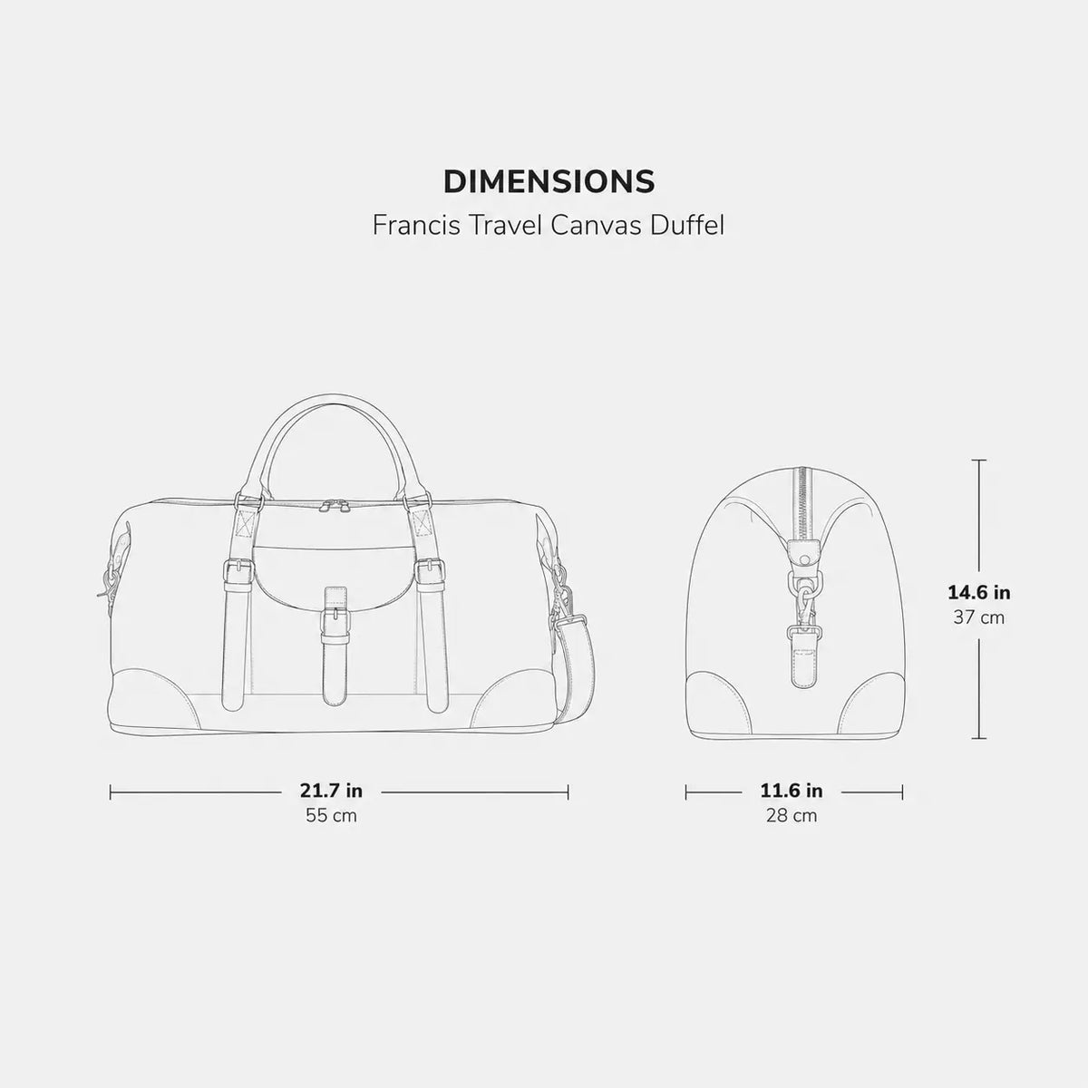 Francis Travel Canvas Duffel