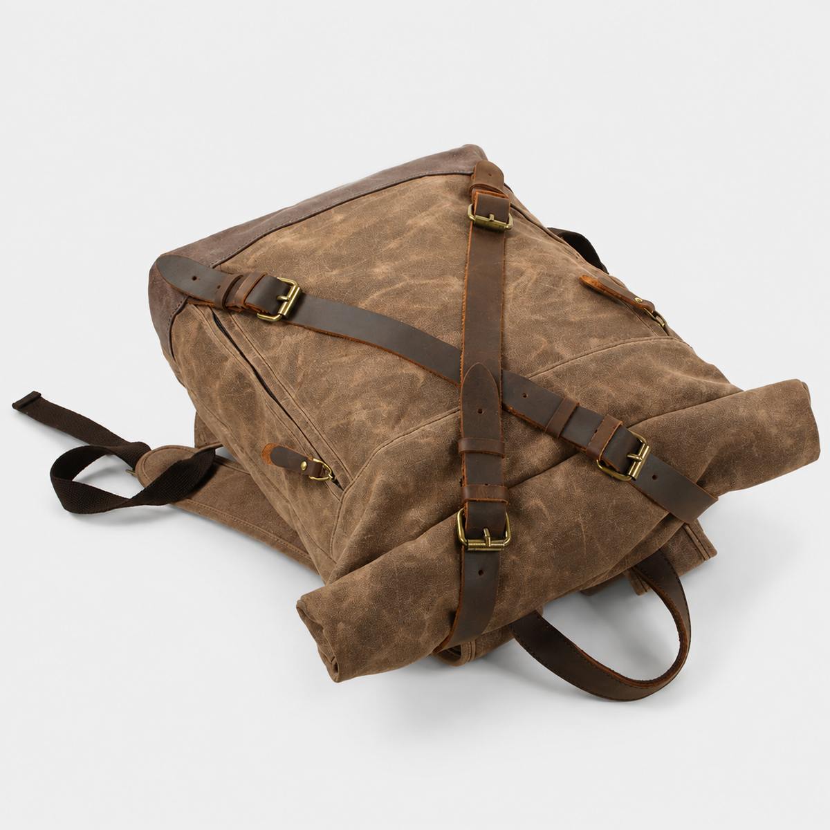 Barron Cross‑Strap Canvas Rucksack