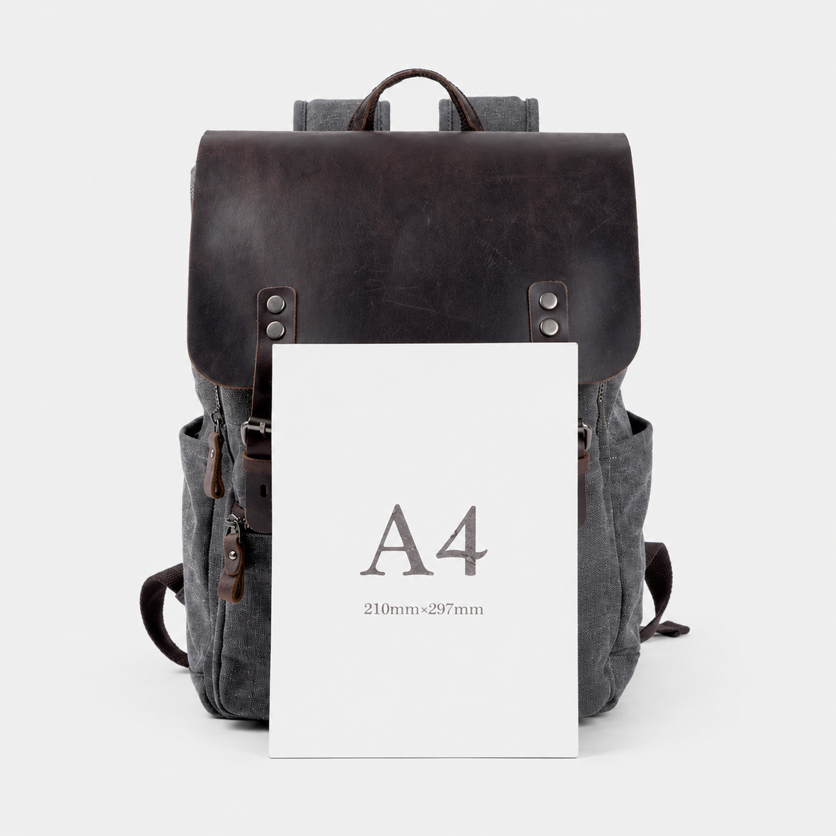 Carter Two-Tone Canvas Backpack