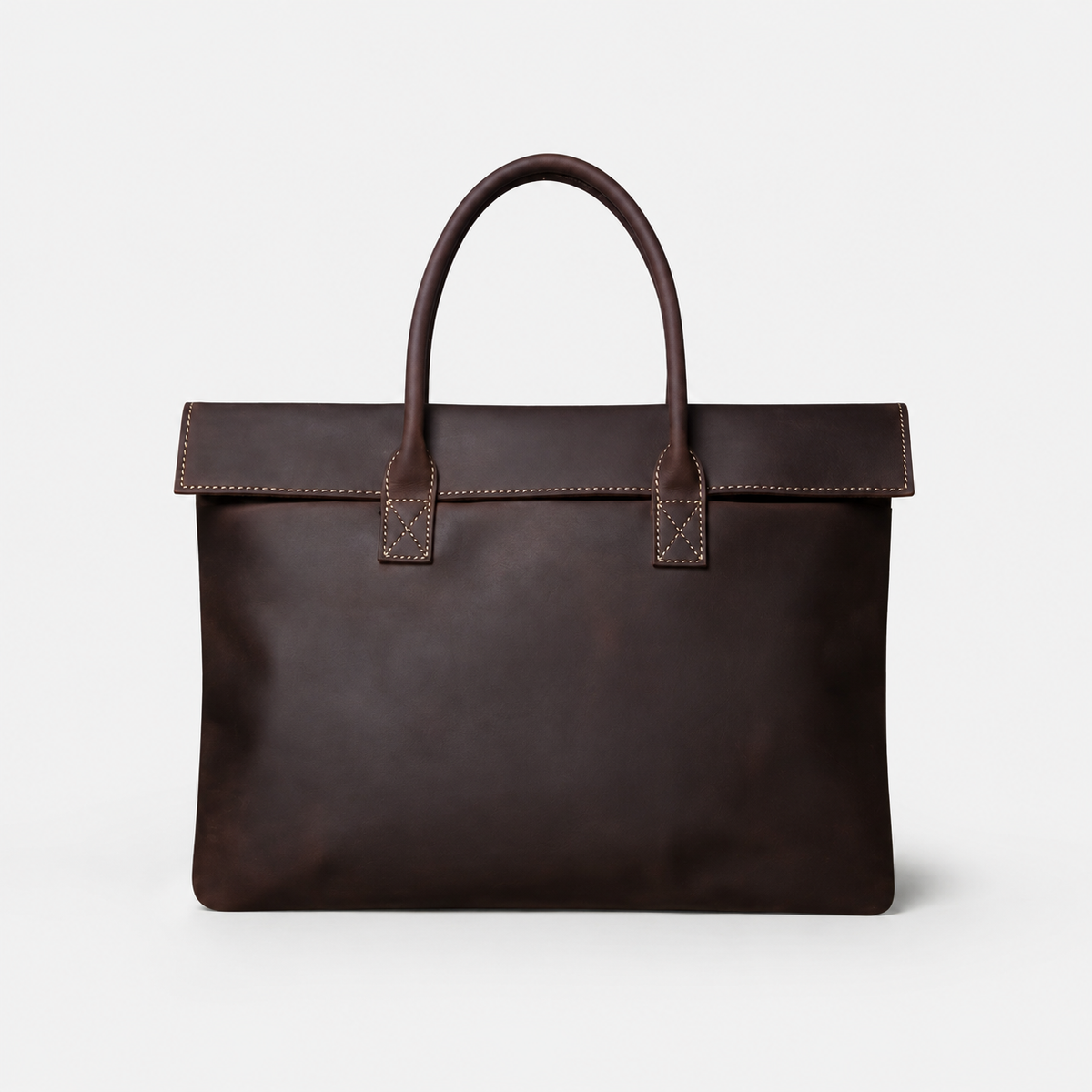 Rufus Leather Flap Tote