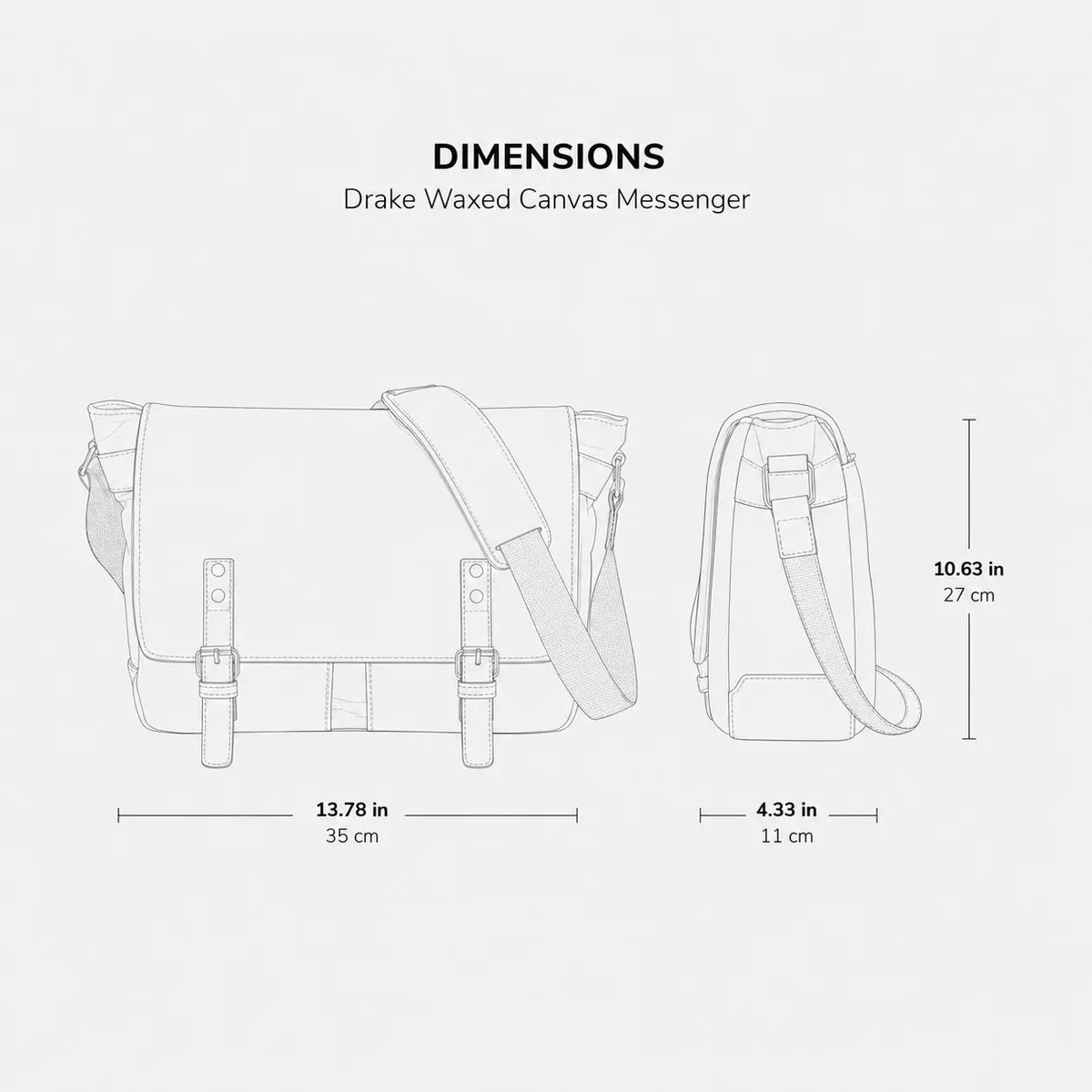 Drake Waxed Canvas Messenger