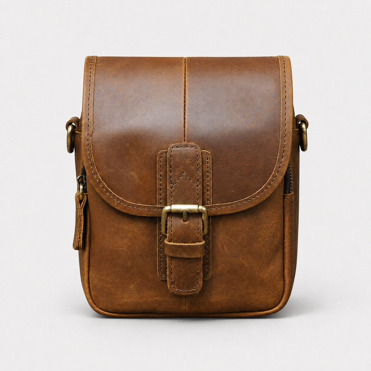 Damon Compact Leather Crossbody