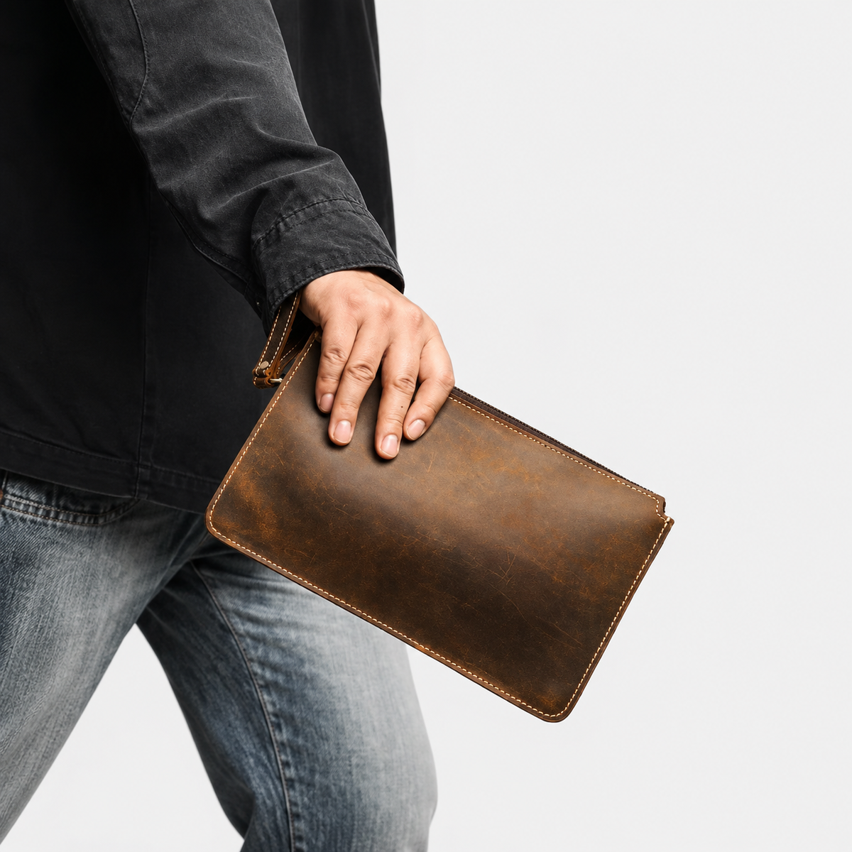 Grafton Leather Clutch