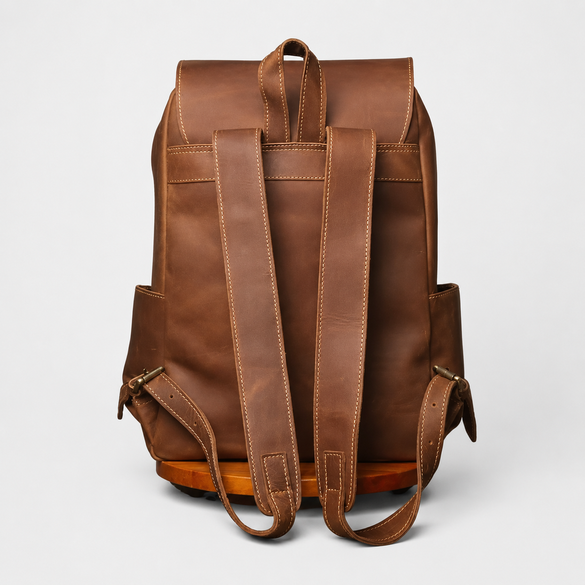 Rowan Large-Capacity Leather Backpack