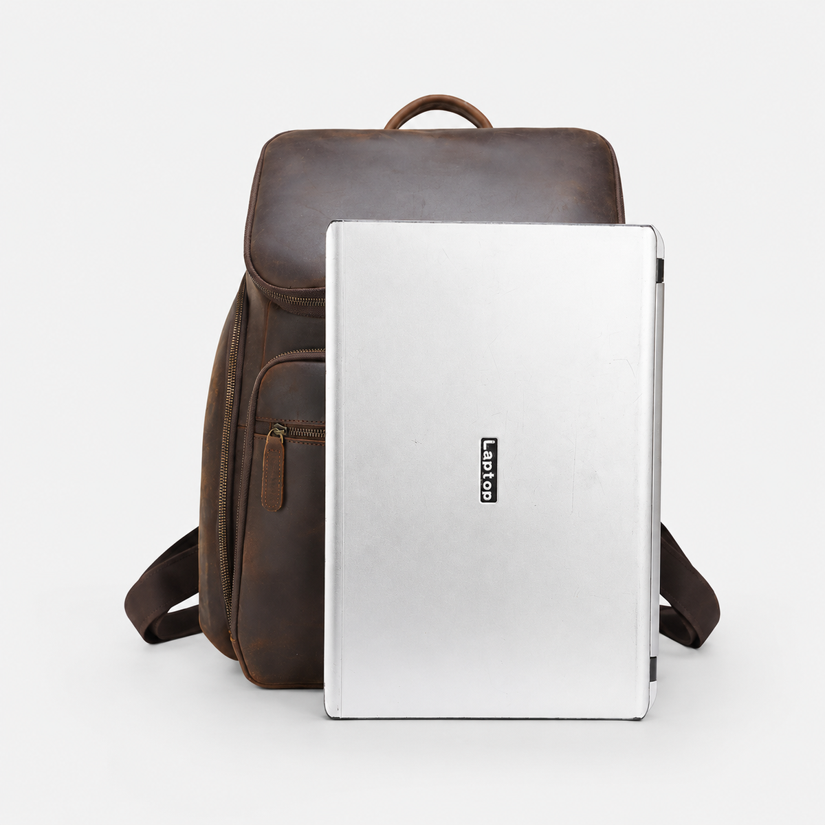 Laurent Leather Daily Carry Backpack