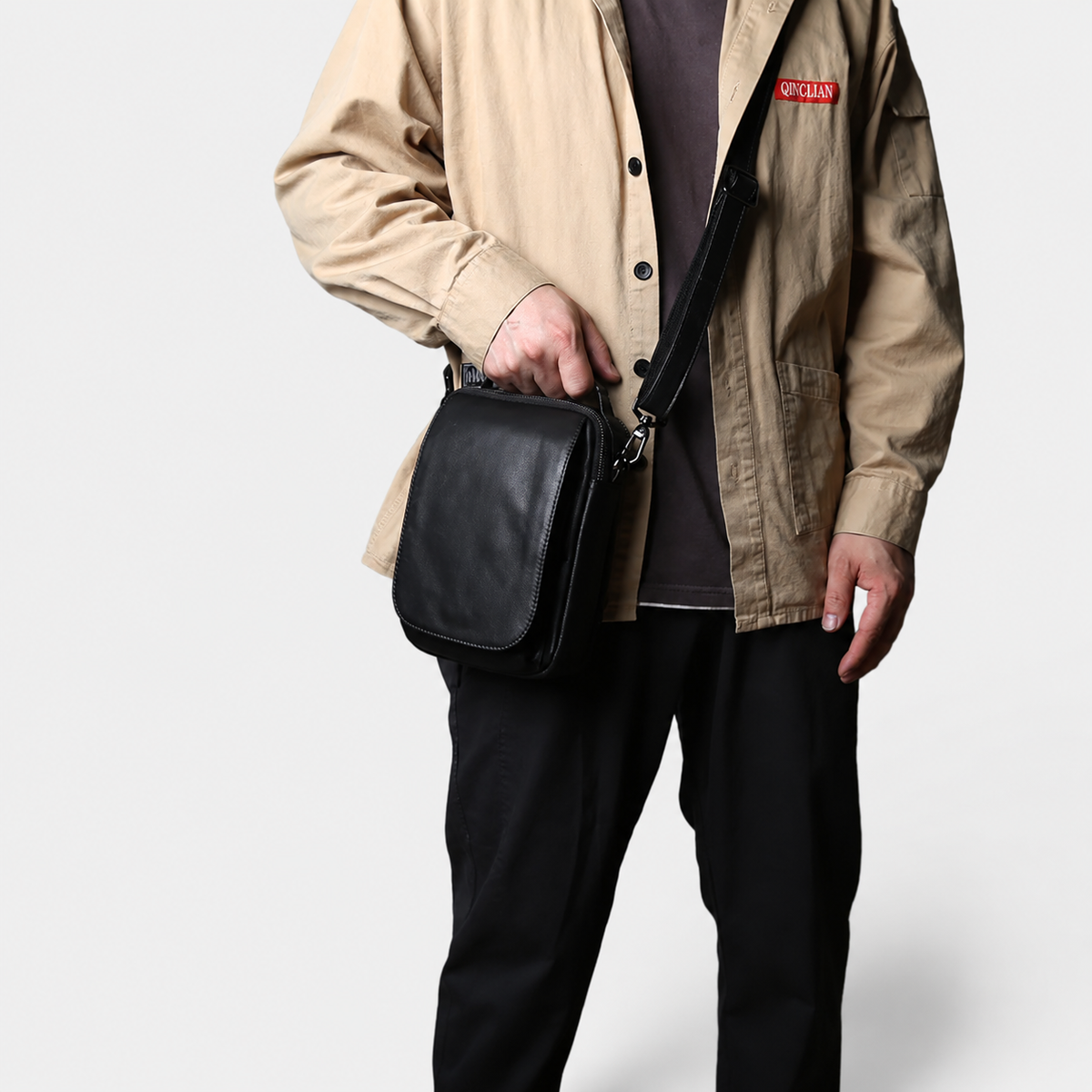 Rene Compact Leather Crossbody