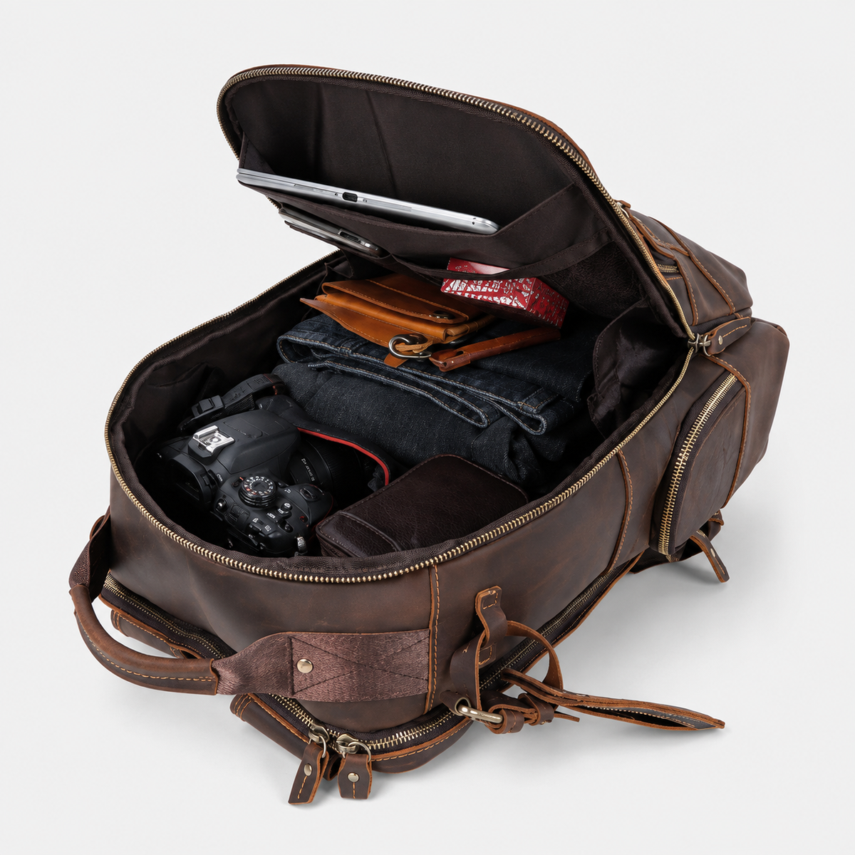 Sterling Travel Leather Backpack