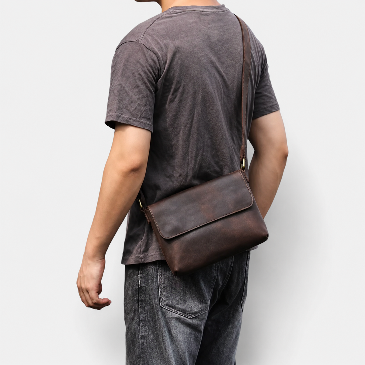 Prescott Lightweight Leather Crossbody