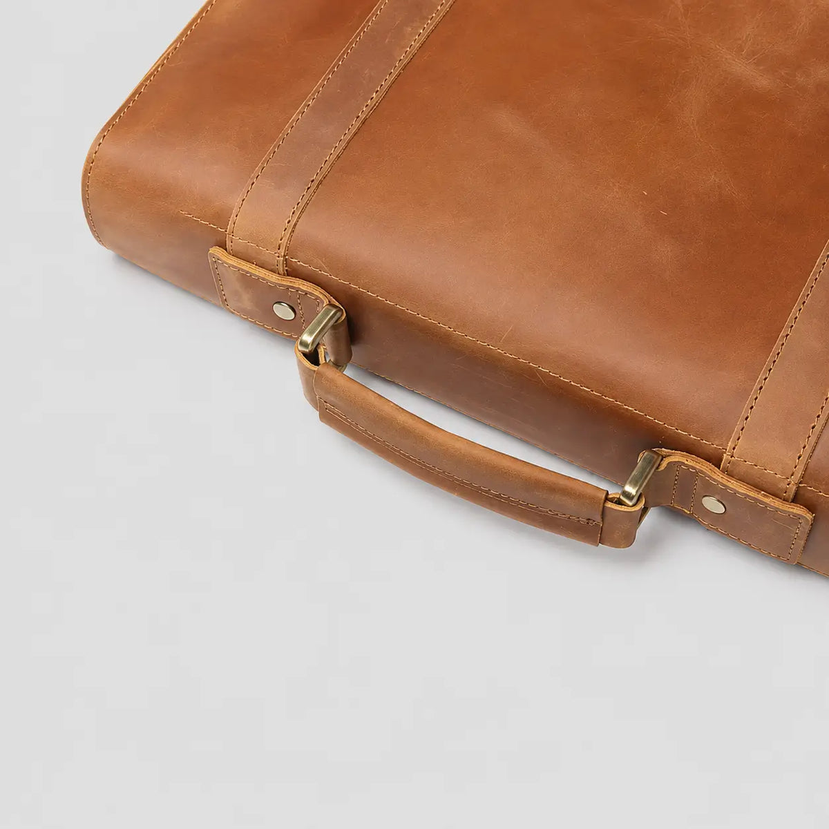 Fletcher Buckle-Flap Leather Messenger