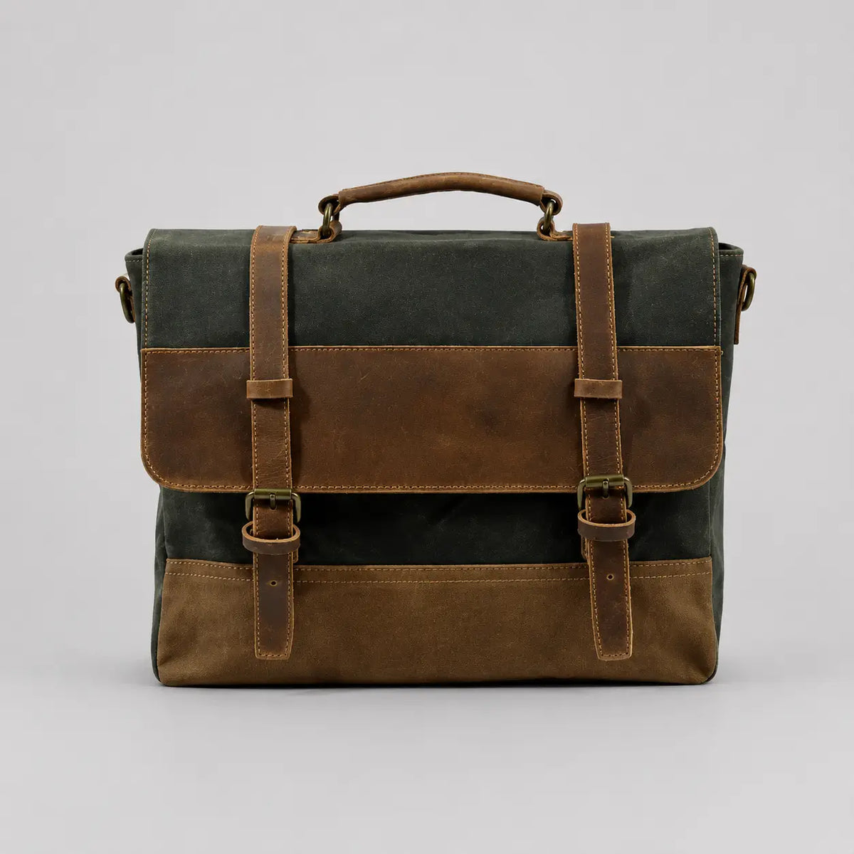 Kevin Panelled Canvas Messenger