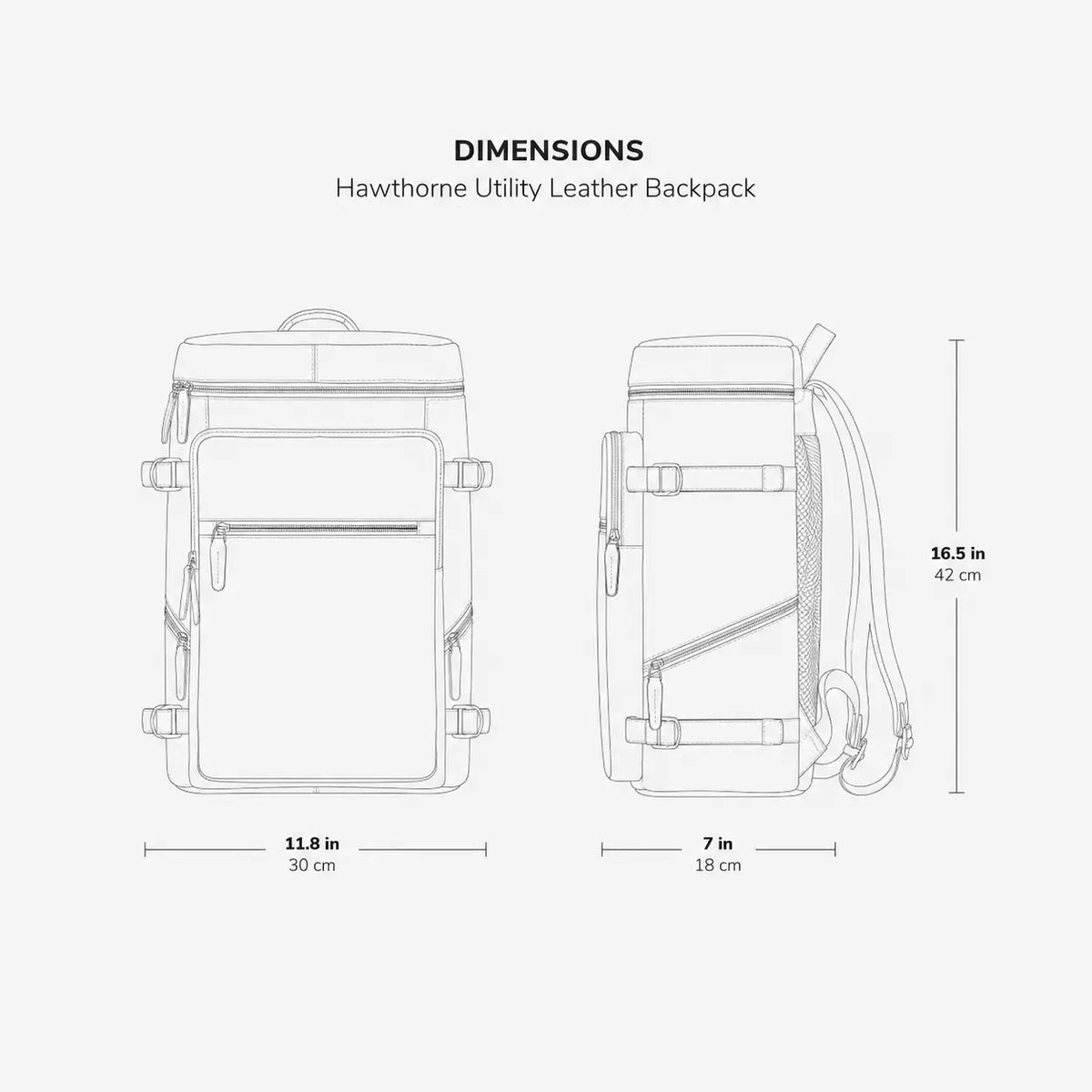 Hawthorne Utility Leather Backpack