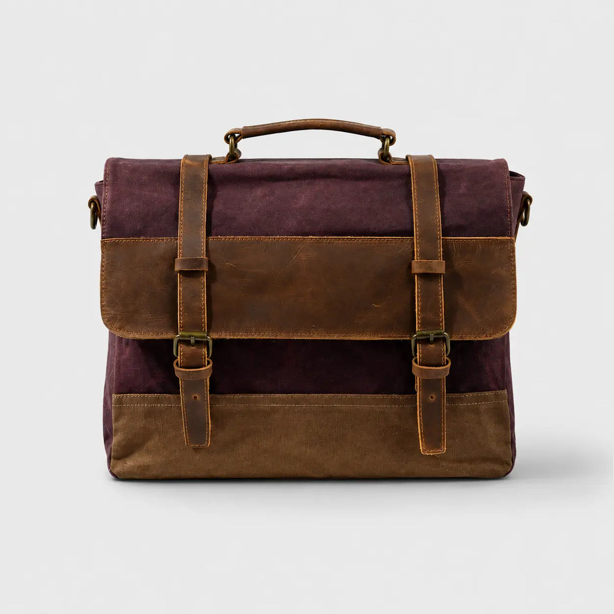 Kevin Panelled Canvas Messenger